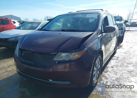 2015 Honda Odyssey Ex-L из США, поврежденный, VIN 5FNRL5H69FB094183